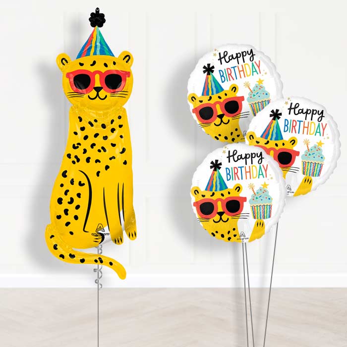 Giant Cheetah Shaped Balloon Bouquet Delivery