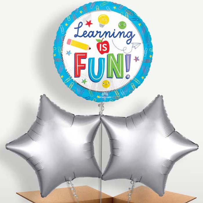 Best Teacher Ever Bunch of Balloons inflated with Helium | Small Indoor Plants