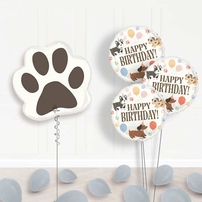 Giant Paw Print Balloon Bouquet Delivery