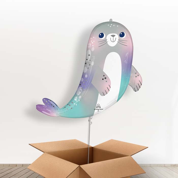 Giant Seal Shaped Foil Balloon in a Box - Giant Balloon | Small Indoor Plants