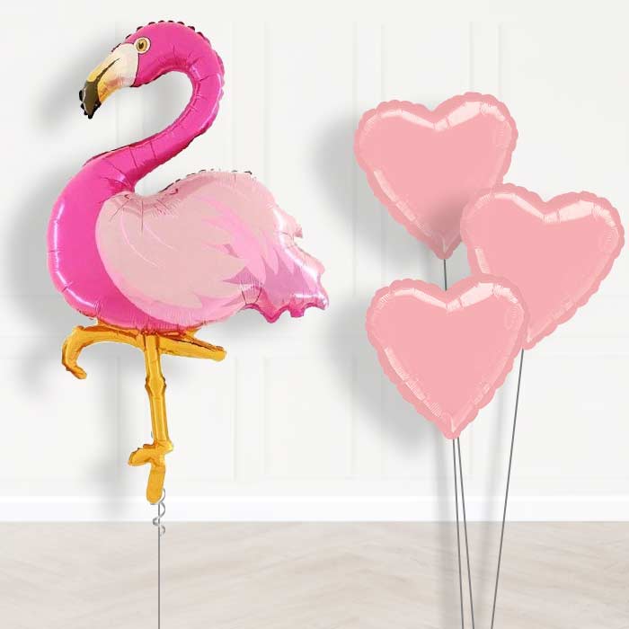 Flamingo Inflated Helium Balloons Delivered