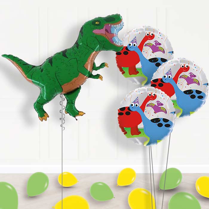 Green T-Rex Dinosaur Balloon Displays