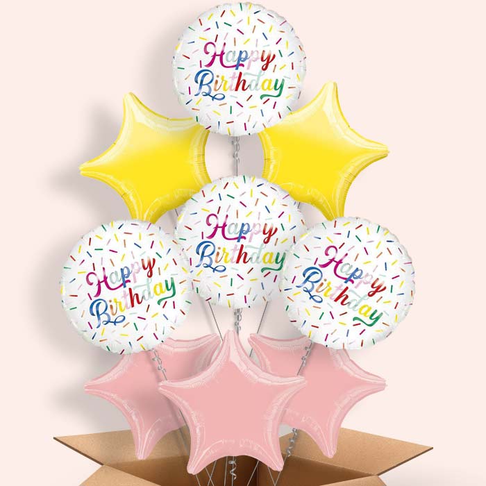 Sprinkle Balloon in a Box - Happy Birthday - 9 Balloon | Small Indoor Plants