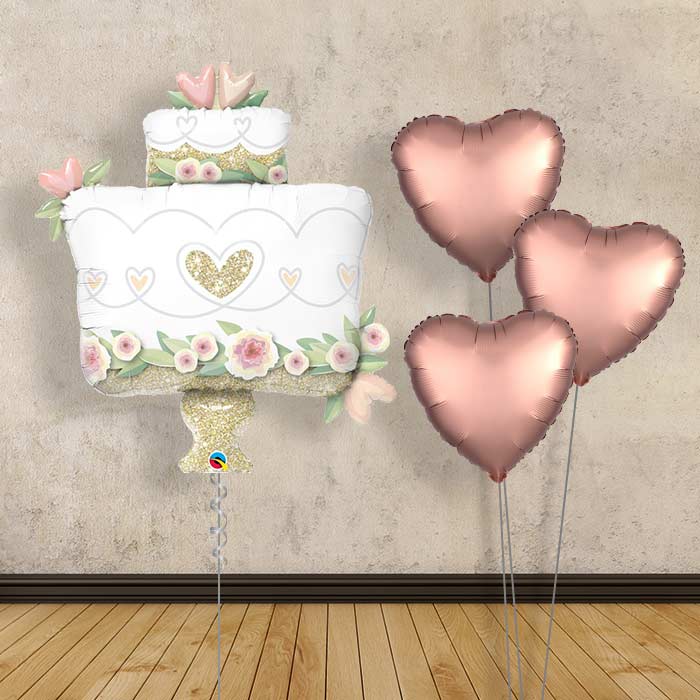 Wedding Balloon Displays in a Box - Cake