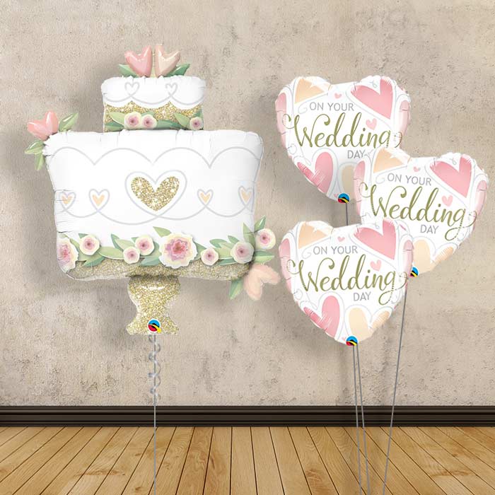 Wedding Balloon Displays in a Box - Cake