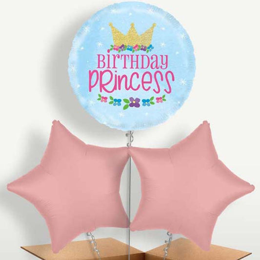 Magical Birthday Princess Balloon Bunches | Small Indoor Plants