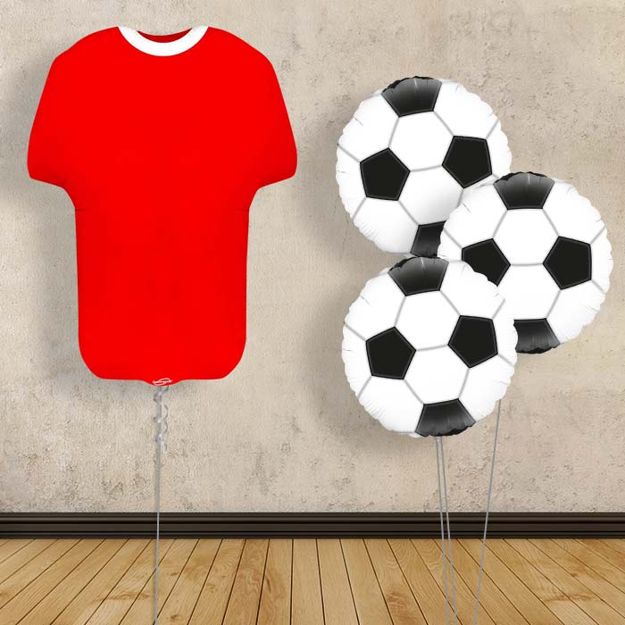Red Football Shirt Balloon Bouquet