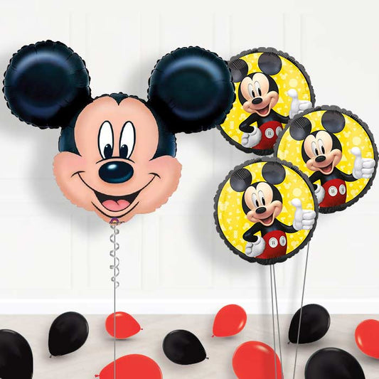 Mickey Balloon Bouquet in a Box - Head - Themed Bouquet and Latex | Small Indoor Plants