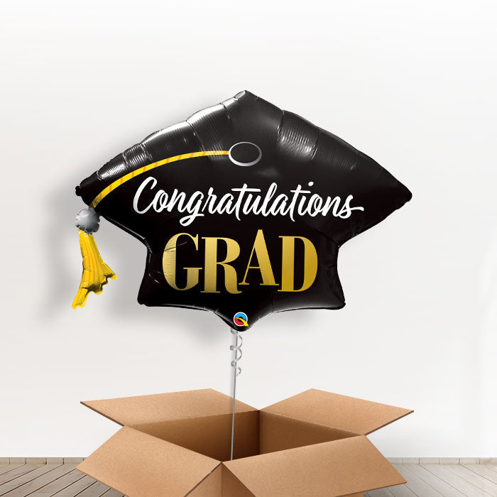 Congratulation Graduation Cap Balloons in a Box