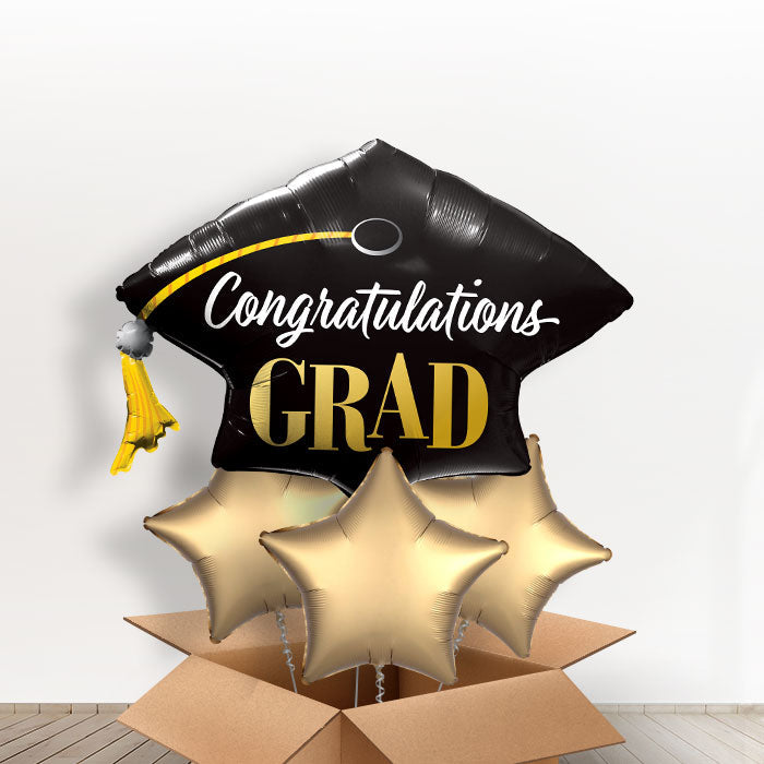Congratulation Graduation Cap Balloons in a Box