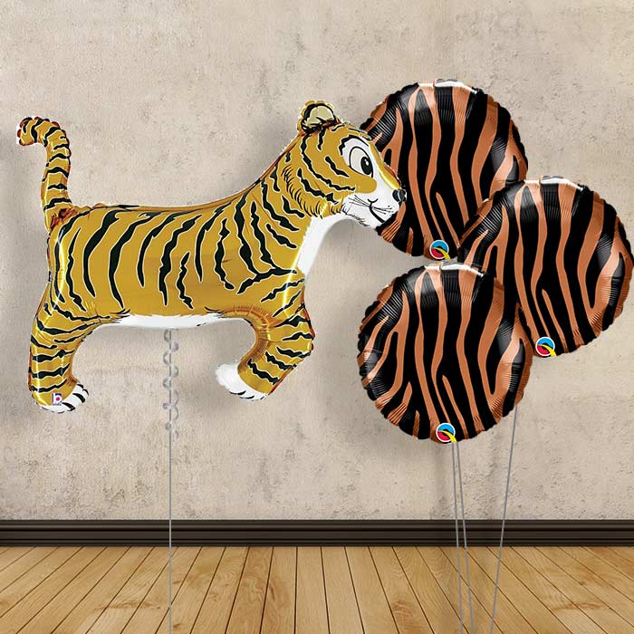 Tiger Balloon Bouquet in a Box