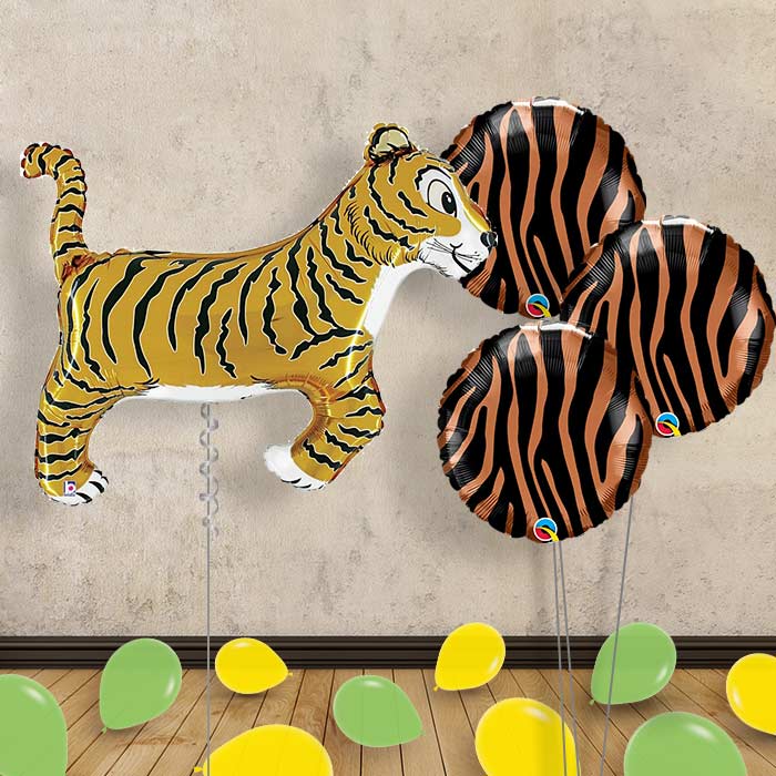 Tiger Balloon Bouquet in a Box