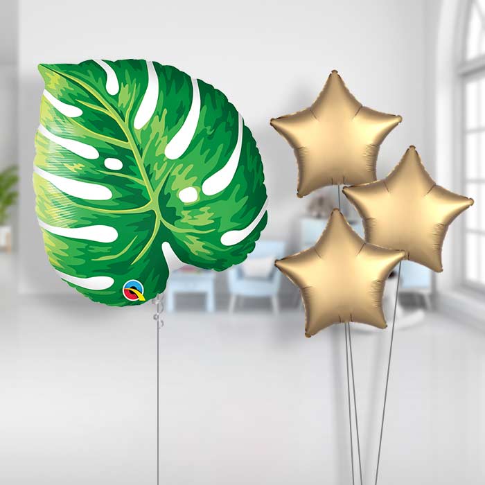 Tropical Balloon Bouquet - Plain Bouquet | Small Indoor Plants