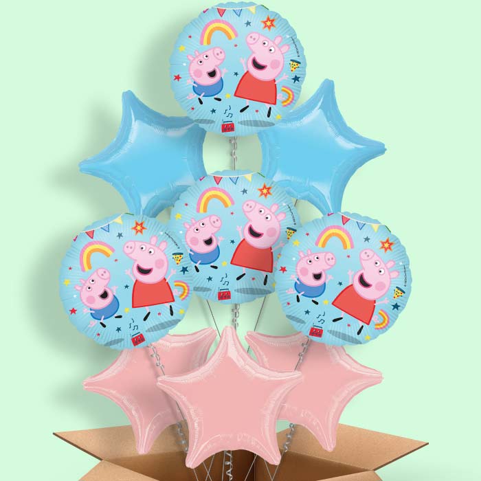 Peppa Pig Messy Play Foil Balloon in a Box - 9 Balloon | Small Indoor Plants