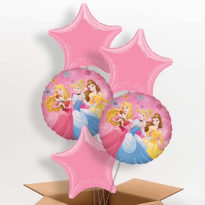 Disney Ariel, Belle and Cinderella Foil Balloon in a Box - 5 Balloon | Small Indoor Plants