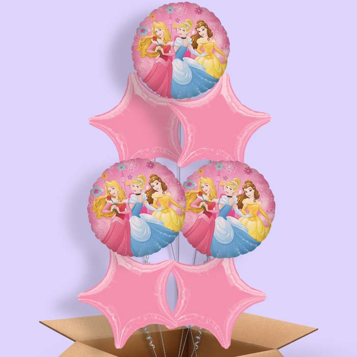 Disney Ariel, Belle and Cinderella Foil Balloon in a Box - 7 Balloon | Small Indoor Plants