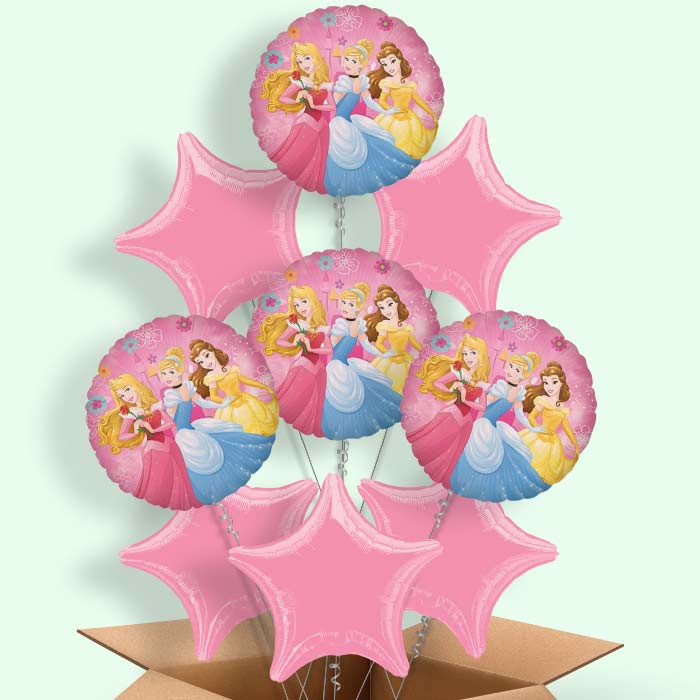 Disney Ariel, Belle and Cinderella Foil Balloon in a Box - 9 Balloon | Small Indoor Plants