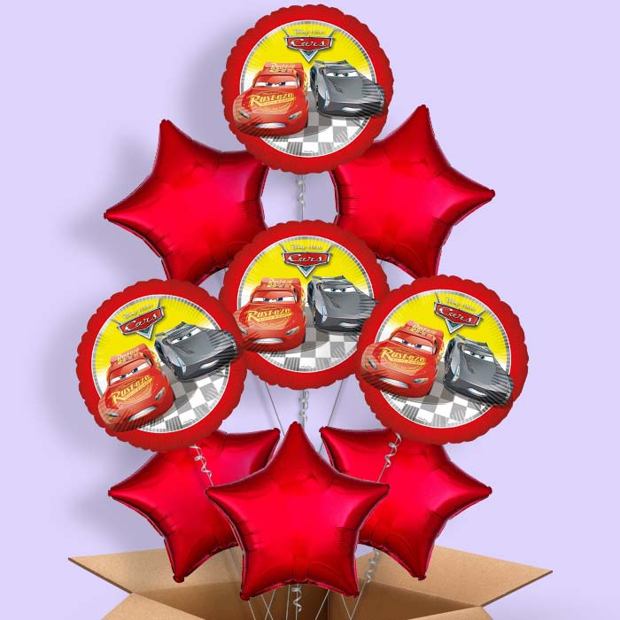 Cars Lightning McQueen and Jackson Storm Foil Balloon in a Box - 9 Balloon | Small Indoor Plants
