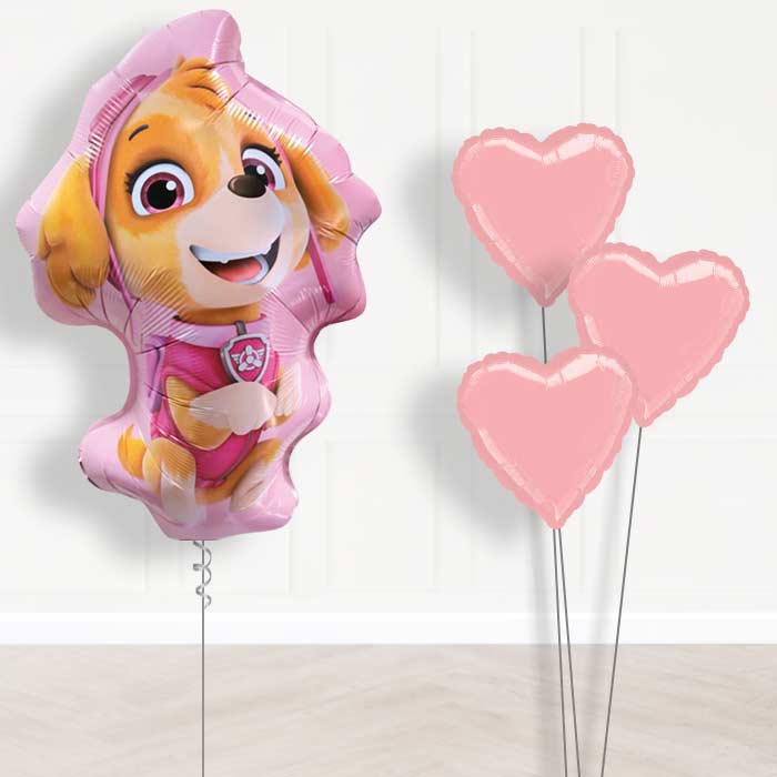 Giant Skye Shaped Balloon Bouquet Delivery - Plain Bouquet | Small Indoor Plants