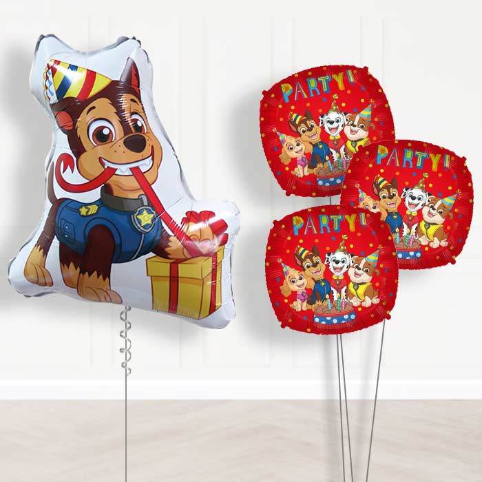 Giant Chase Shaped Balloon Bouquet Delivery - Themed Bouquet | Small Indoor Plants