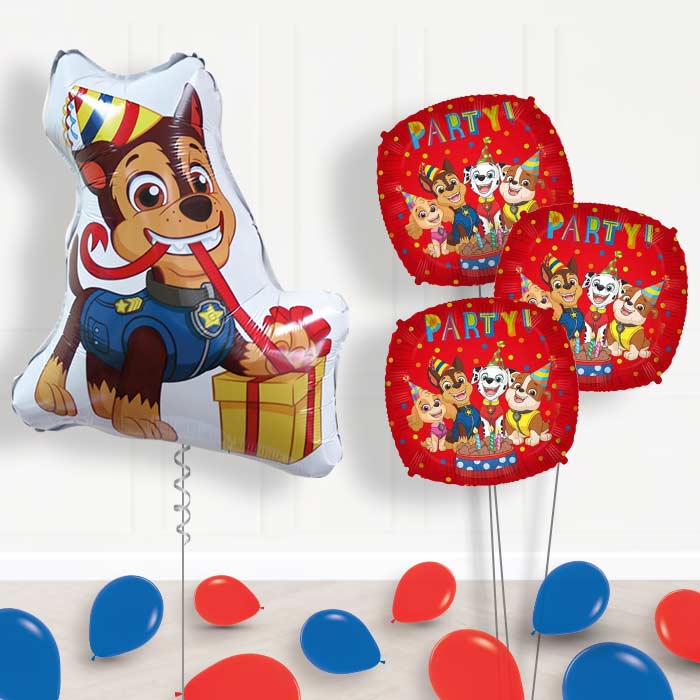 Giant Chase Shaped Balloon Bouquet Delivery - Themed Bouquet and Latex | Small Indoor Plants