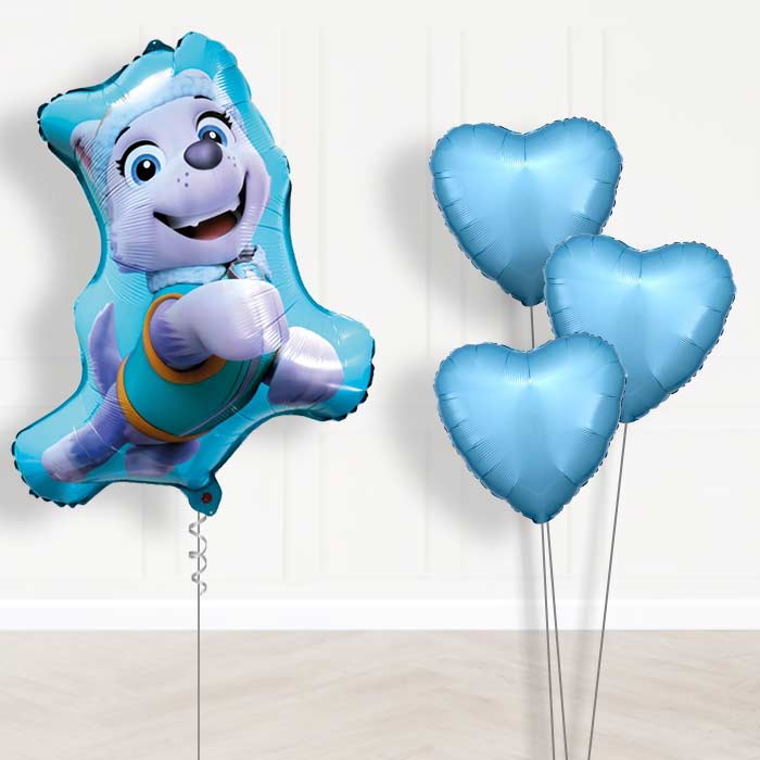 Giant Everest Paw Patrol Balloon Bouquet Delivery - Plain Bouquet | Small Indoor Plants