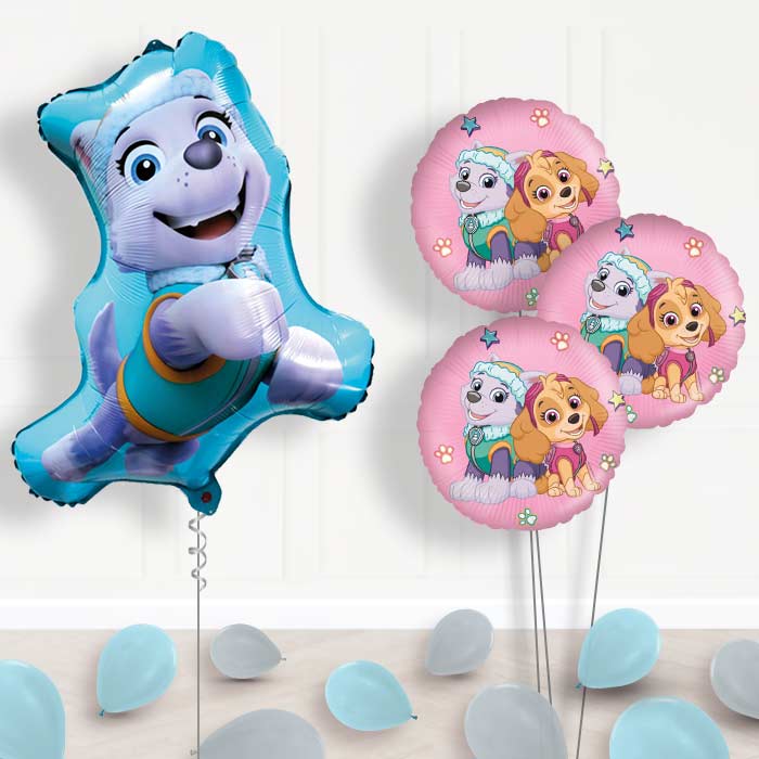 Giant Everest Paw Patrol Balloon Bouquet Delivery - Themed Bouquet and Latex | Small Indoor Plants