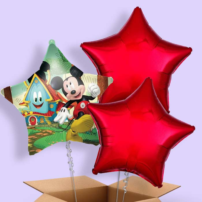 Mickey Mouse Rock the House Star Foil Balloon in a Box - 3 Balloon | Small Indoor Plants