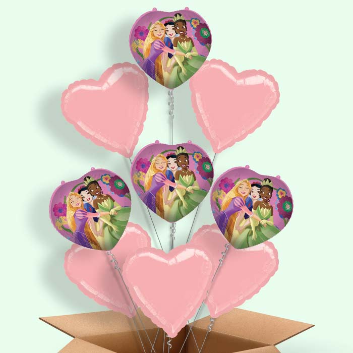 Disney Snow White, Rapunzel and Tiana Foil Balloon in a Box - 9 Balloon | Small Indoor Plants