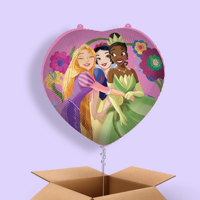 Disney Snow White, Rapunzel and Tiana Foil Balloon in a Box - 1 Balloon | Small Indoor Plants