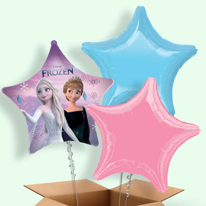 Frozen Wind Spirit Star Foil Balloon in a Box - 3 Balloon | Small Indoor Plants