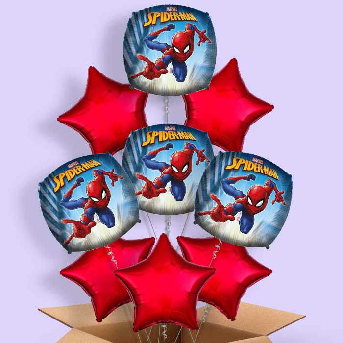 Spiderman Foil Balloon in a Box - 9 Balloon | Small Indoor Plants