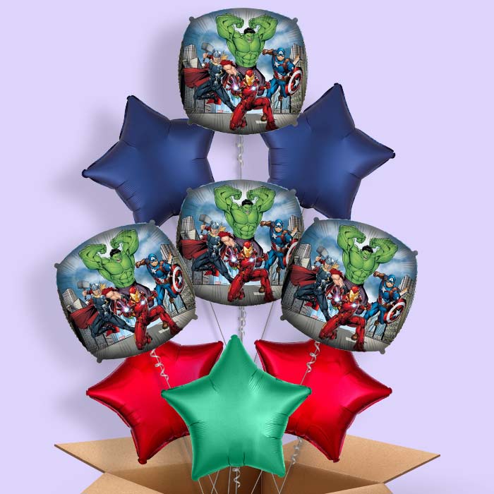 Avengers Square Foil Balloon in a Box - 9 Balloon | Small Indoor Plants
