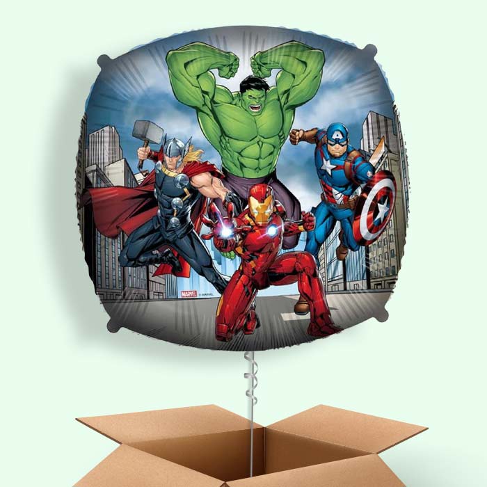 Avengers Square Foil Balloon in a Box - 1 Balloon | Small Indoor Plants