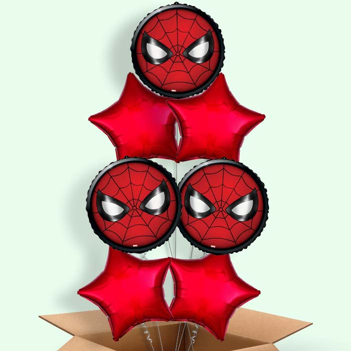 Spiderman Face Foil Balloon in a Box - 7 Balloon | Small Indoor Plants