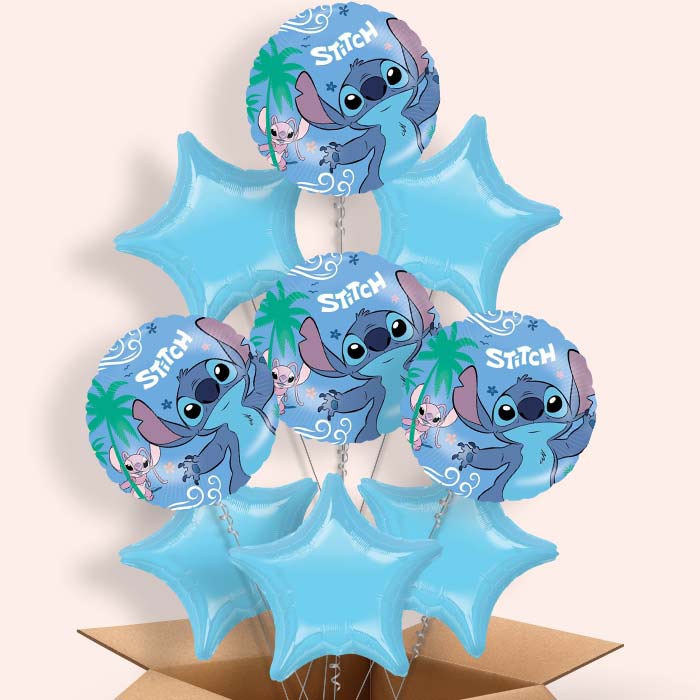 Lilo and Stitch Foil Balloon in a Box - 9 Balloon | Small Indoor Plants