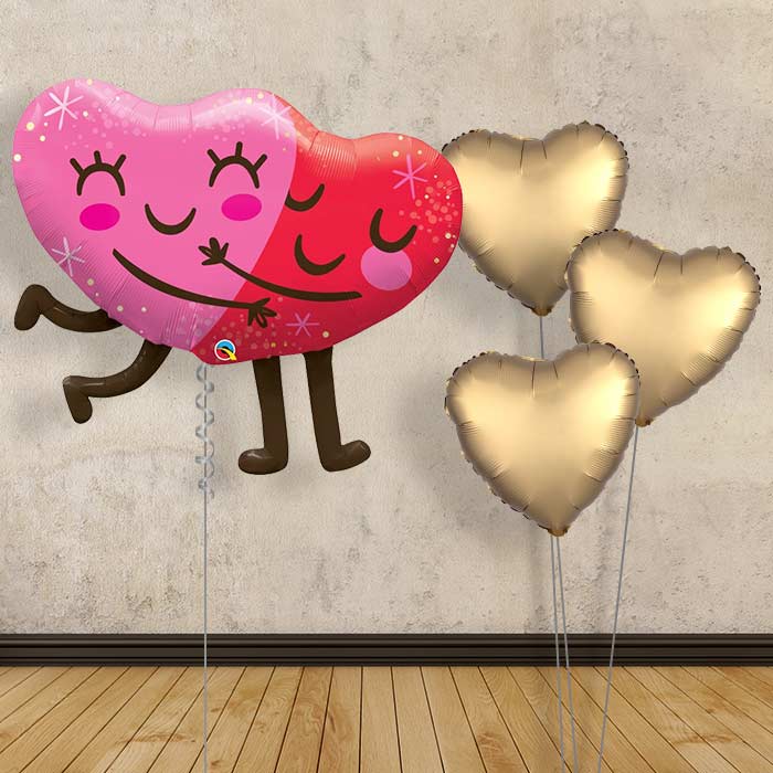 Balloon Hug Heart Bouquet in a Box