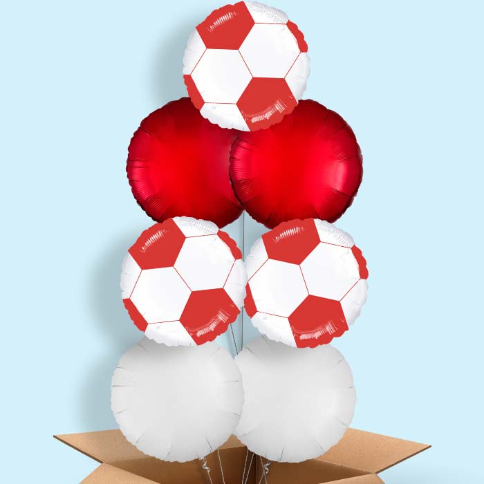 Red Football Balloon in a Box - 7 Balloon | Small Indoor Plants