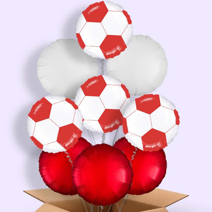 Red Football Balloon in a Box - 9 Balloon | Small Indoor Plants