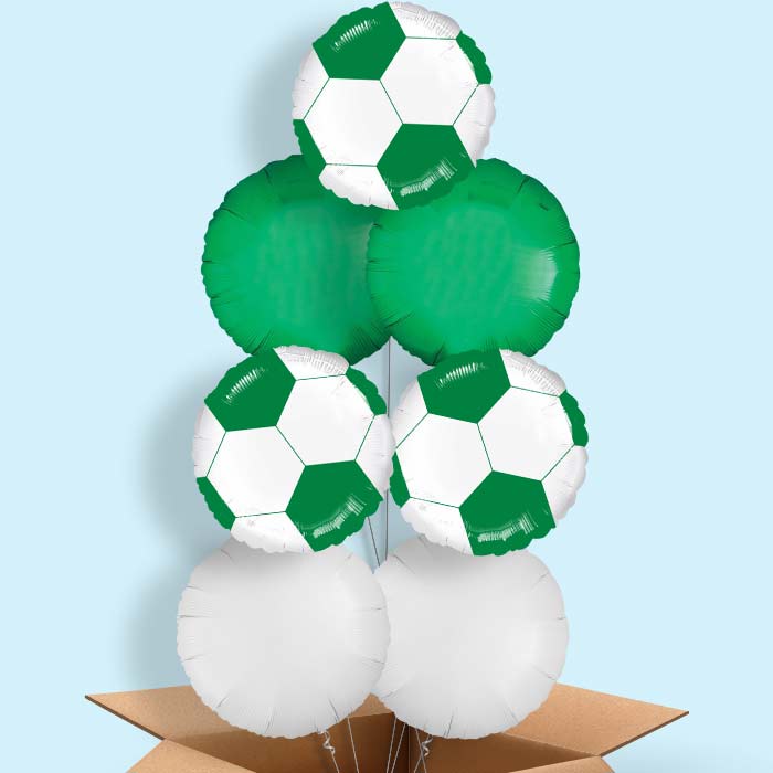 Green Football Balloon in a Box - 7 Balloon | Small Indoor Plants