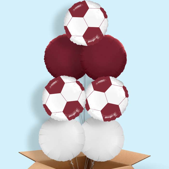 Maroon Football Balloon in a Box - 7 Balloon | Small Indoor Plants