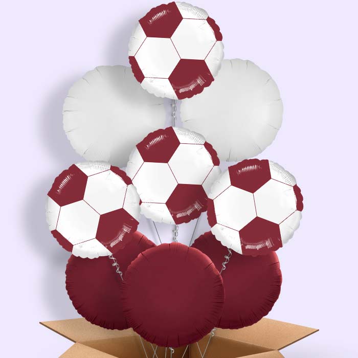 Maroon Football Balloon in a Box - 9 Balloon | Small Indoor Plants