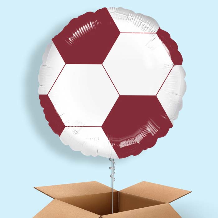 Maroon Football Balloon in a Box - 1 Balloon | Small Indoor Plants