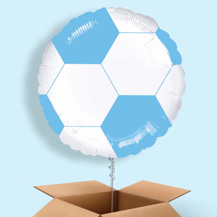 Light Blue Football Balloon in a Box - 1 Balloon | Small Indoor Plants