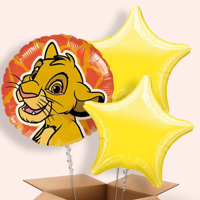 Lion King Helium Balloons in a Box - 3 Balloon | Small Indoor Plants