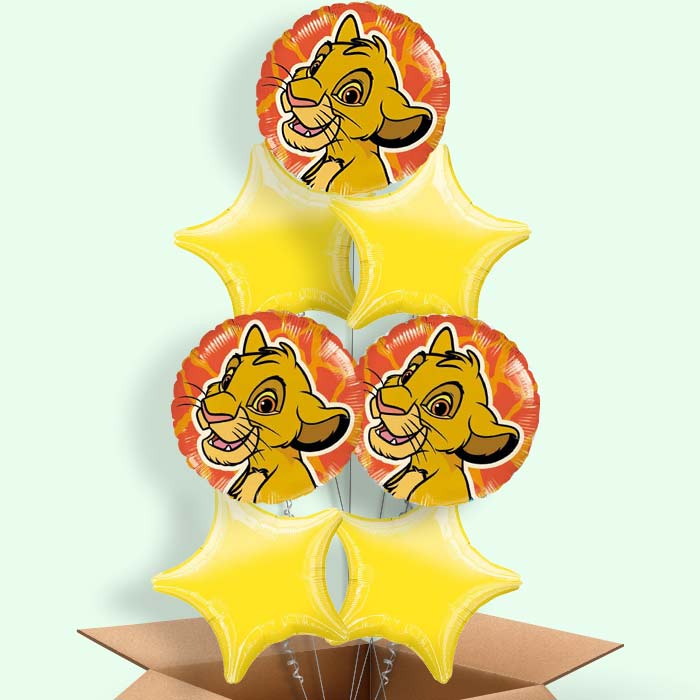 Lion King Helium Balloons in a Box - 7 Balloon | Small Indoor Plants