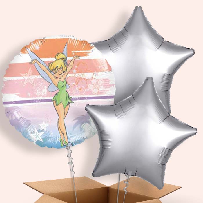 Tinkerbell Balloons in a Box - 3 Balloon | Small Indoor Plants
