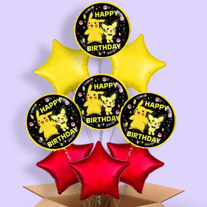 Pokemon Happy Birthday Balloon in a Box - 9 Balloon | Small Indoor Plants