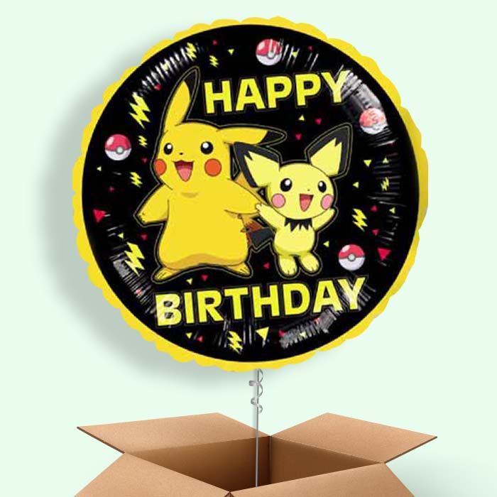Pokemon Happy Birthday Balloon in a Box - 1 Balloon | Small Indoor Plants