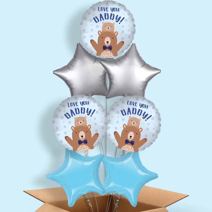 Love you Daddy Bear Balloon in a Box - 7 Balloon | Small Indoor Plants